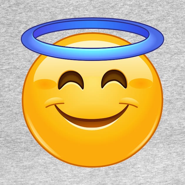 Smiling Face with Halo Emoji by DigiToonsTreasures